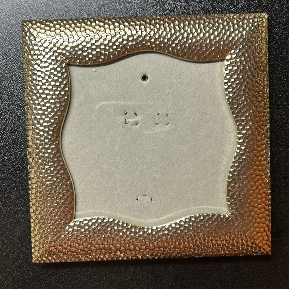 Azzure Home Gold Tone Metallic Square Picture Frame Modern Posh 3.5” 5”